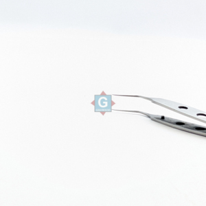 Forceps Kelman McPherson à mâchoires angulées de 8 mm, instrument chirurgical en acier inoxydable, outil ophtalmique manuel, certifié CE - Product Image 4
