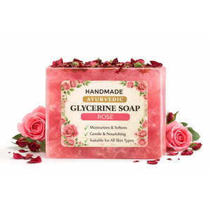 Jabón de Glicerina Ayurvédico Natural Orgánico Hecho a Mano al por Mayor, Aroma a Rosas - Product Image 1