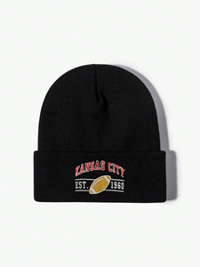 Gorro de Punto de Invierno con Diseño Y2K al Mejor Precio al por Mayor, Unisex, con Logotipo Personalizado, de Alta Calidad, con su Propia Marca, Gorro de Esquí, Gorro de Punto Jacquard - Product Image 2