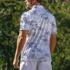 Camiseta de Golf Deportiva para Hombre con Bolsillo, Logotipo Personalizado, Control de Humedad, Tejido Transpirable, Impresión Digital para Rendimiento - Product Image 3