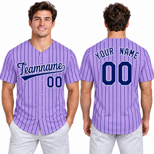 Camiseta de Béisbol Personalizada para Hombre, con Rayas Naranjas, Cuello en V, Manga Corta, Transpirable, de Poliéster, con Impresión del Nombre y Número del Equipo, para Todas las Temporadas - Product Image 5