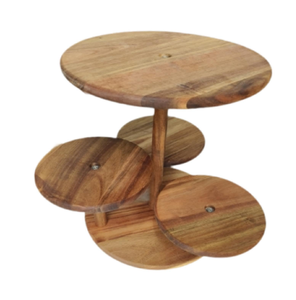 Wood <b>Cake</b> <b>Stand</b> Wholesale Supplier Wooden Round <b>Cake</b> <b>Stand</b> Plate Serving Creative Food Trays Wood <b>Cake</b> <b>Stand</b> - Product Image 6