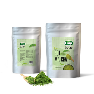 Poudre de Matcha de Qualité Supérieure en Gros pour Barista, Idéale pour Latte, Sachets Zip de 100g, 200g, 500g, Boîte à Matcha Personnalisée - Product Image 2