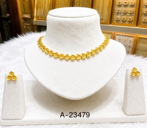 Women's Rhodium Plated Zircon <b>Bridal</b> <b>Jewelry</b> <b>Set</b> Necklace Earrings Ring Wedding Alloy Classic Style A-23475 - Product Image 5