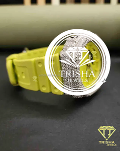 Reloj de lujo con diamantes de moissanita VVS completamente cubiertos de circonitas, en plata de ley 925. - Product Image 6