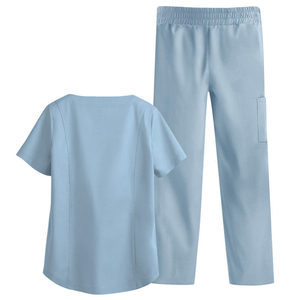Uniformes de Enfermera para Mujer, Diseño Nuevo y Cómodo, Blusa y Pantalones de Hospital, Tejido de Punto Elegante - Product Image 5