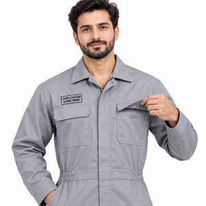 Combinaison ignifuge 100% coton FR, haute visibilité, orange, uniformes de travail pour adultes, service OEM disponible - Product Image 5