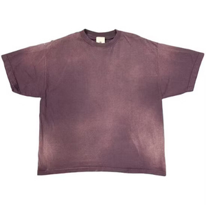 T-shirt oversize pour homme, effet délavé, coton premium doux, finition délavée, col rond décontracté, streetwear confortable pour tous les jours - Product Image 4