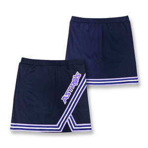 Ensemble d'uniformes de cheerleading personnalisés pour femmes, haut à manches longues, jupe, tissu en spandex/polyester 300g, uni - Product Image 6