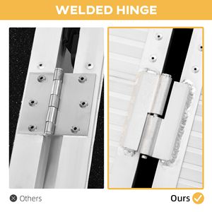 Rampa Pieghevole Portatile in Alluminio Argento da 1,8 m per Sedia a Rotelle, Facile Accesso per Scale e Porte - Product Image 5