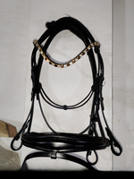 Vente flash : Bridon de dressage classique en cuir, élégant, pour cavaliers professionnels, disponible à prix avantageux