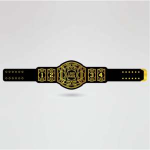 Custom Wrestling Championship <b>Belt</b> Black Strap <b>Gold</b> Metal Plates Sport Equipment Custom Championship <b>Belt</b>, Personalized Award - Product Image 1