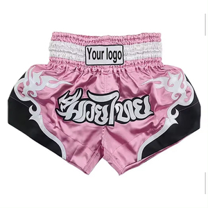 Wholesale Pakistan Boxing Muay Thai Shorts Custom Logo Front Position Premium Polyester <b>Stretch</b> Lightweight Quick Dry Breathable - Product Image 6