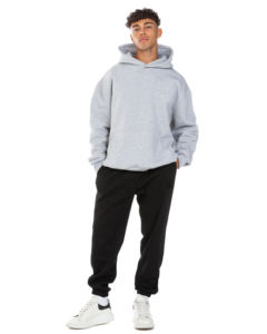 Sudadera con Capucha Personalizada con Logotipo Bordado, 100% Algodón, Corte Holgado, Estilo Casual Urbano, Clásica, para Hombre, Talla Grande - Product Image 2