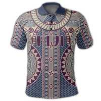 Camiseta para Hombre con Estampado por Transferencia Térmica del Día de la Independencia de FIJI, Estampado a Color del Mapa y Bandera de Kiribati, Tejido Personalizado Ecológico con Botones
