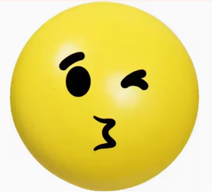 Yellow <b>Exercise</b> Ball with Mickey Mouse Style <b>Face</b> AntiBurst EPP Material for Fitness Training - Product Image 6