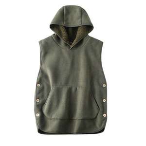 Chaleco con Capucha para Hombre, Cálido, Impermeable y Cortavientos, de Forro Polar y Lana de Cordero, para Otoño e Invierno, 380g - Product Image 3