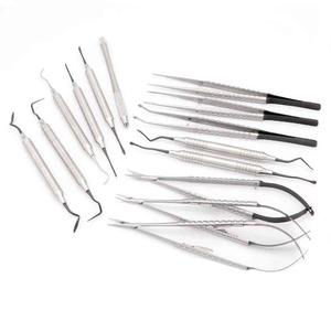 ชุดอุปกรณ์ทำความสะอาดฟันมืออาชีพ  ชุดดูแลช่องปาก  ทำจากสแตนเลส  ประกอบด้วยที่ขูดหินปูน  ที่ขูดคราบหินปูน  แหนบ และอุปกรณ์ทำความสะอาดช่องปาก - Product Image 1