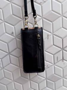 Bolso de Mano para Teléfono Hecho a Mano, Bolso de Cuero con Grabado Artesanal, Bolsos Pequeños con Patrón de Damas, Bolsa Tipo Bandolera de Diseño Único - Product Image 3