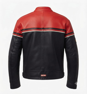 Veste de course en cuir de vachette professionnelle pour homme, sur mesure, pour la conduite sur circuit, avec protection dorsale niveau 2 CE - Product Image 2