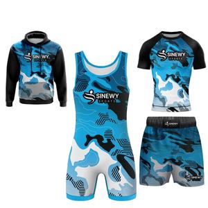 Youth DEAL Wrestling Singlet Logo personnalisé et tailles Powerlifting Wrestling Singlet Suit Grand uniforme de lutte - Product Image 3