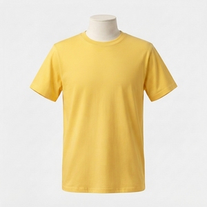 เสื้อยืดคอกลมแขนสั้นพรีเมียมสำหรับผู้ชาย สไตล์ลำลองพื้นฐาน รับทำโลโก้ แบรนด์ส่วนตัว ขายส่งเสื้อผ้า - Product Image 6