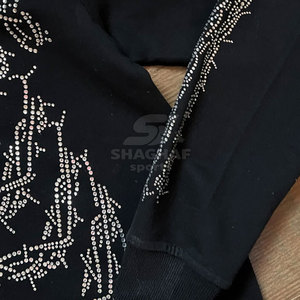 Men Rhinestone Sweatshirt Low MOQ Men Rhinestone Sweatshirt At Wholesale Price Made In Pakistan - Product Image 4