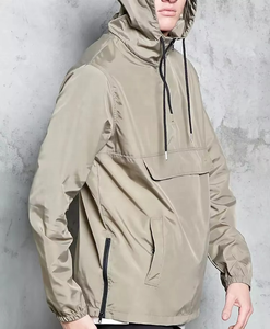 Chaqueta Cortavientos con Cremallera y Bloques de Color para Hombre al por Mayor – Chaqueta Deportiva Casual con Capucha - Product Image 2