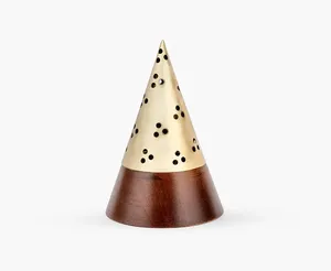 Quemador de incienso estilo árabe, chapado en oro y con base negra, para fragancia de habitación, aroma a almizcle, hermoso artículo de incienso, ¡muy vendido! - Product Image 6