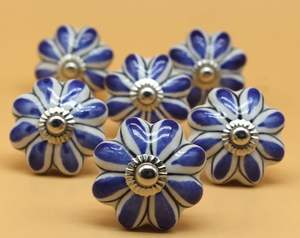 Pomos de cerámica coloridos con forma de calabaza para puertas de armario, tiradores de cajones, pomos de porcelana para baño, armario y cómoda - Product Image 1