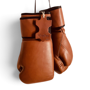ถุงมือชกมวย Geoffrey G8 Signature BG Tan รุ่น Retro Vintage Classic ทำจากหนังวัวแท้ 100% ระบายอากาศได้ดี เป็นมิตรกับสิ่งแวดล้อม พร้อมอุปกรณ์ป้องกัน - Product Image 1