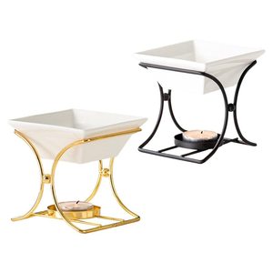 Brûleur à Huile Doré, Diffuseur d'Arômes, Chauffe-Cire Fondante, Support de Bougie Chauffe-Plat pour Parfum d'Ambiance, Spa, Chambre et Décoration de Salon - Product Image 6