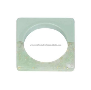 Venta al por mayor de brazaletes de resina de diseño moderno para mujeres de la India, nueva colección de pulseras de moda para fiesta, boda, desgaste - Product Image 2