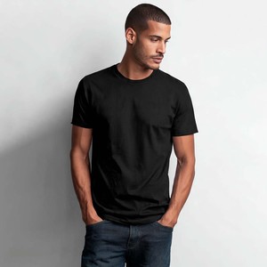 T-shirts tendance pour hommes en jersey de coton 100% vert olive, coupe classique, manches courtes, col rond, couleur unie, style décontracté, teinture unie - Product Image 6