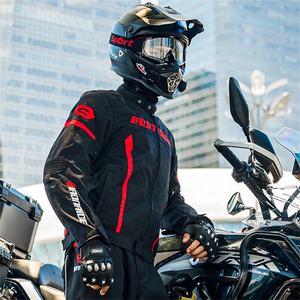 Combinaison de moto coupe-vent personnalisée, veste et pantalon de moto, équipement de course en polyester/coton - Product Image 2