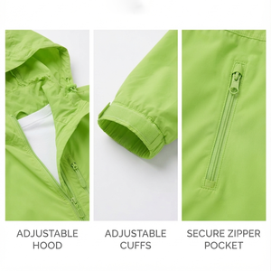 Men's Hooded <b>Waterproof</b> <b>Jacket</b> Full Sleeve Zipper Closure Solid Color Polyester Material Winter Outdoor Wear Regular Fit - Product Image 5