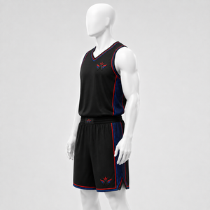 Uniforme de Baloncesto Premium, Conjunto de Camiseta y Pantalones Cortos, Uniforme de Baloncesto con Tela de Poliéster Transpirable de Secado Rápido para Entrenamiento en Equipo - Product Image 4