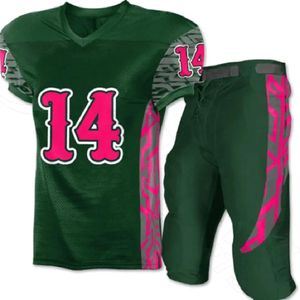 American football uniform for <b>men</b> made with breathable fabric ideal for training matches and team sports offering comforts Set - Product Image 3