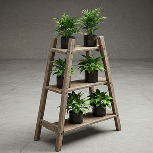 Support à plantes en bois massif de qualité supérieure, pour intérieur, extérieur, jardin, balcon, étagère de présentation pour pots de fleurs, prix de gros - Product Image 1