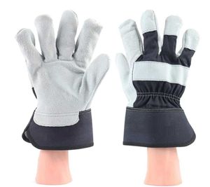 Gants de travail en cuir renforcés pour hommes, protection des mains, double paume en cuir, gants de sécurité pour le jardinage et le travail - Product Image 4