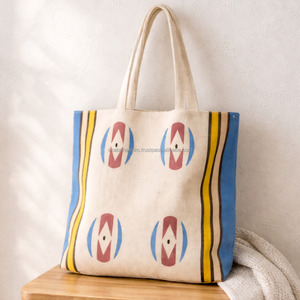 Bolso Tote Kilim para Oficina, Bolso Casual Tejido a Mano Sostenible para Chicas, para Uso Diario, con Patrón Geométrico, Bolso para Ropa Kilim - Product Image 1