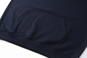 Sweat à capuche unisexe décontracté en molleton uni 350g, 100% coton, avec logo imprimé numériquement sur le devant, coupe ample et respirant pour l'hiver - Product Image 5