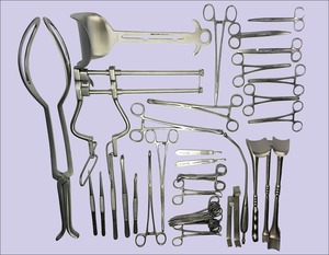 Ensemble d'instruments chirurgicaux obstétricaux pour césarienne, section caesarienne, chirurgie obstétricale gynécologique, réutilisable, en acier inoxydable - Product Image 2