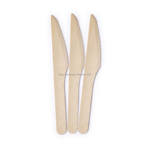 Couteau jetable en bois 100 % biodégradable de 165 mm pour les fêtes, fabriqué au Vietnam - Product Image 2