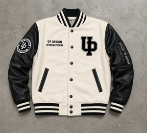 Veste de baseball personnalisée pour homme en laine avec manches en cuir PU, broderie, style varsity, OEM ODM - Product Image 5