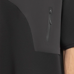 Camiseta de Hombre Azul Marino, Corte Regular, Cuello Redondo, Logotipo, Tejido de Seda, Sólida, Manga Corta, Informal, Transpirable, Estilo Urbano, para Uso Diario de Verano - Product Image 5