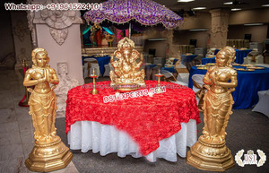 Accesorios FRP para eventos de boda Srilankan para entrada decoración de entrada tradicional con templos tema Mughal accesorios de fibra de boda EE. UU. - Product Image 2