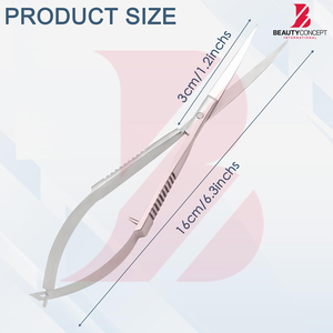 Tijeras de belleza de resorte 2026 de forma curva, ligeras, antideslizantes, duraderas, populares, personalizables, de gran venta, precio mayorista - Product Image 2