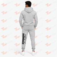 Ensemble pantalon de survêtement et sweat à capuche avec logo personnalisé de haute qualité Survêtements et pantalons Ensemble deux pièces Jogger Zipper survêtement pour hommes