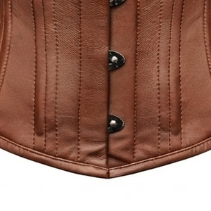 Corsé Transpirable de Último Modelo para Mujer, Talla Personalizada, Hecho de Cuero Suave, Ajustable, Corsés de Cuero para Mujer - Product Image 3